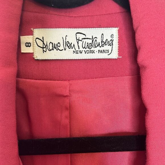 Diane Von Furstenberg Vintage Blazer Jacket Pink 8 - Picture 2 of 4